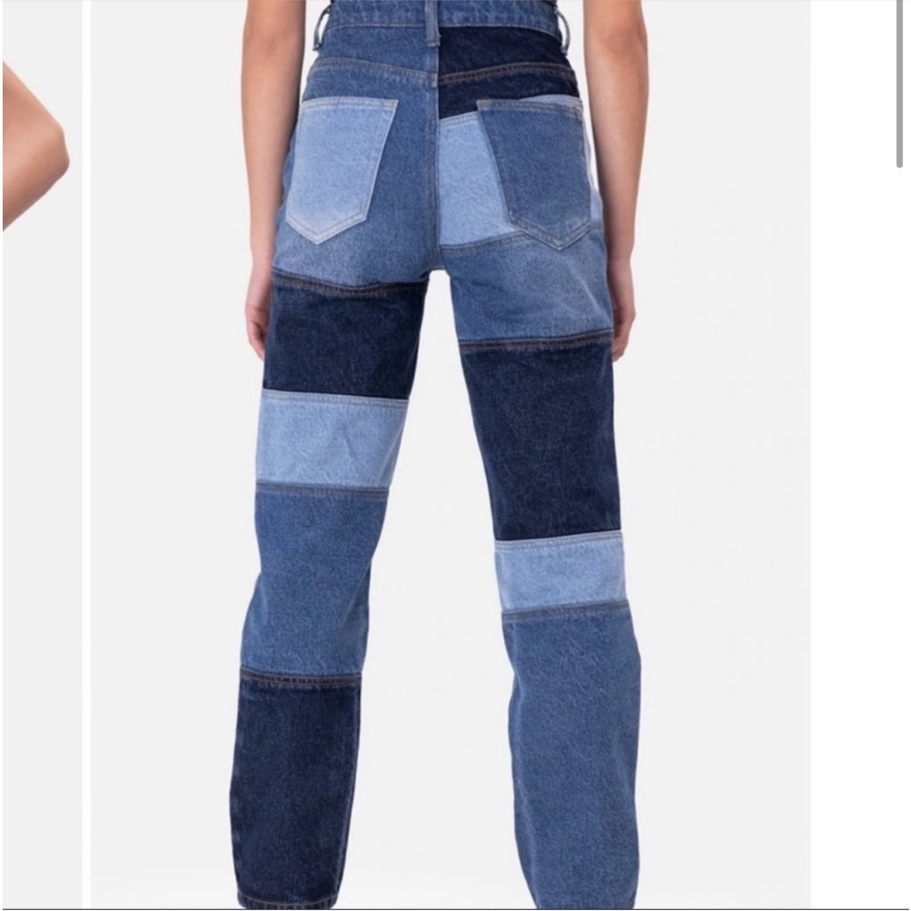 Adika Patchwork y2k Denim Jeans - Picture 1 of 7